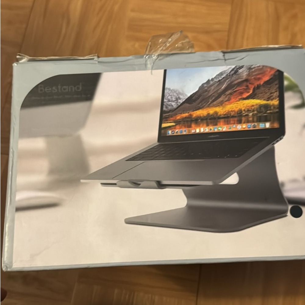 Silver Laptop Stand
